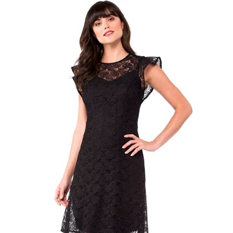 michael michael kors lace flounce sleeve dress|Michael Kors georgette dress.